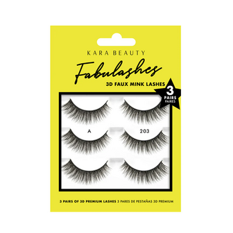 Kara Beauty - Fabulashes - 3D Faux Mink Lashes Set 