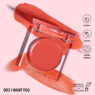 Moira Beauty - Loveheat Cream Blush - 03 I Want You