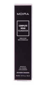 Moira Beauty - Complete Wear Foundation - 600 Warm Cinnamon
