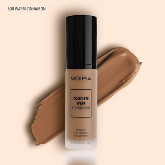 Moira Beauty - Complete Wear Foundation - 600 Warm Cinnamon