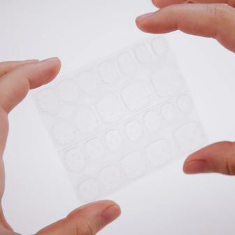 LA Colors - Nail Adhesive Tabs - 24 stuks - 081 Clear