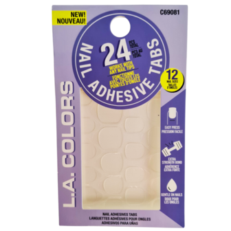 LA Colors - Nail Adhesive Tabs - 24 stuks - 081 Clear