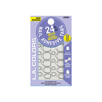 LA Colors - Nail Adhesive Tabs - 24 stuks - 081 Clear