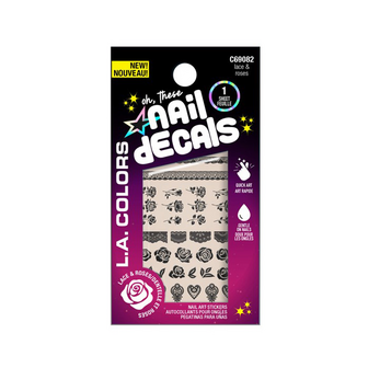 LA Colors - Oh, These Nail Decals - 082 Lace&amp;Roses
