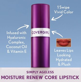 Covergirl - Simply Ageless Moisture Renew Core Lipstick - 210 Caring Blush