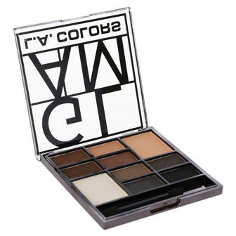 L.A. Colors Color Block Eyeshadow Palette - CES137B Cool Glam