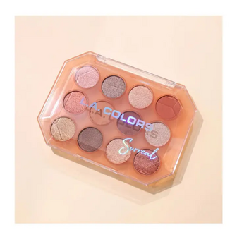L.A. Colors 12 Color Eyeshadow Palette - C69012 Surreal