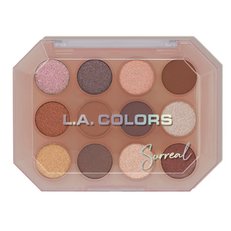 L.A. Colors 12 Color Eyeshadow Palette - C69012 Surreal