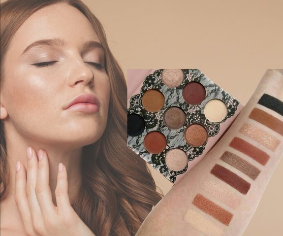 Beauty Creations Boudoir Eyeshadow Palette - 9 Matte & Shimmer Shades - E9BSA