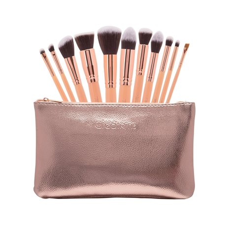 Beauty Creations Ballerina Rose Gold 12 pc Brush Set - 10BCL