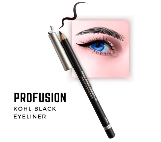 Profusion Colour Spell - Kohl & Liquid Black Eyeliner Set - 800ASET Black