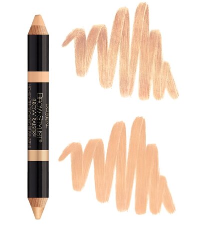 Loreal Paris Brow Stylist Brow Raiser Highlighter Duo - 620 Medium - Wenkbrauwpotlood - Highlight en Concealer - 4,7 g