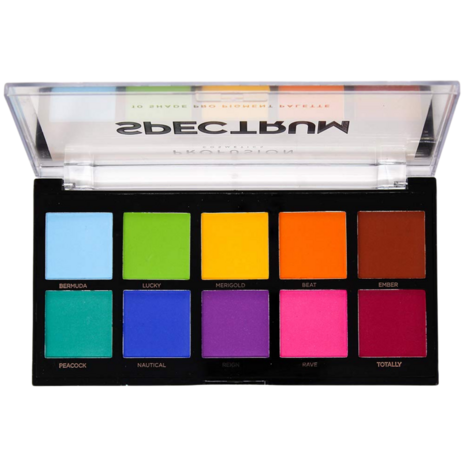 Profusion Cosmetics - Spectrum - 10 Shade Pro Pigment Palette - Matte - 10 kleuren - 110 g - Oogschaduw Palette