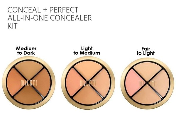 Milani Conceal & Perfect - All in One - Concealer Kit - Vegan - 02 Light to Medium - 7.2 g