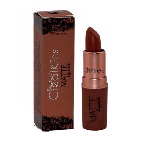 Beauty Creations - Matte - Lipstick - LS17 Naughty - Bruin - 3.5 g