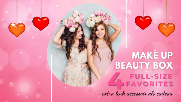 Valentine Make-Up Mystery Beauty Box | Valentijnscadeau voor haar| Make-up cadeau set | Make-up Geschenkset | Verrassingspakket