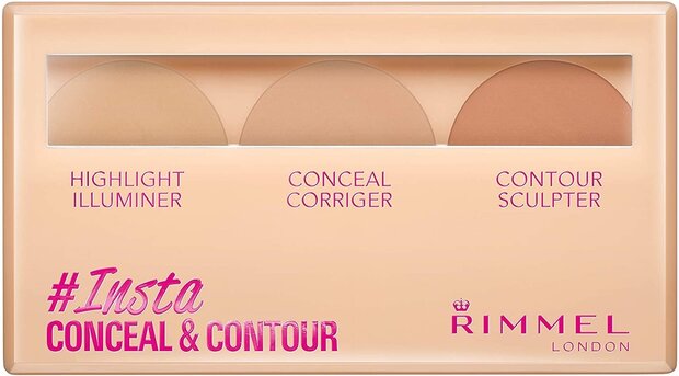 Rimmel London Insta Concealer and Contour Palette - 010 Light - 8,4g - nude