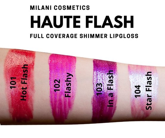 Milani Haute Flash Full Coverage Shimmer Lipgloss - 104 Star Flash