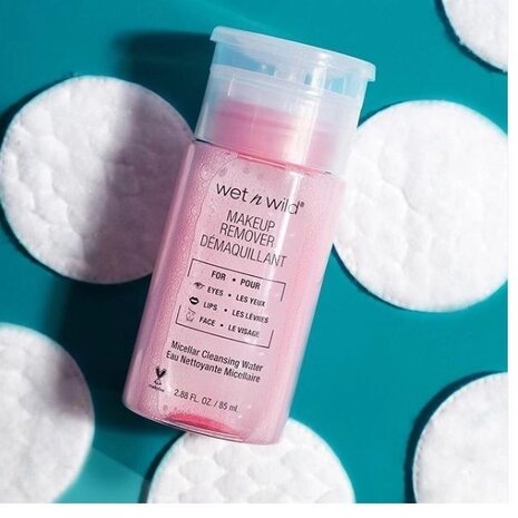 Wet 'n Wild - Makeup Remover - Micellar Cleansing Water - 977A - Transparant - Micellair Reinigingswater - 85 ml