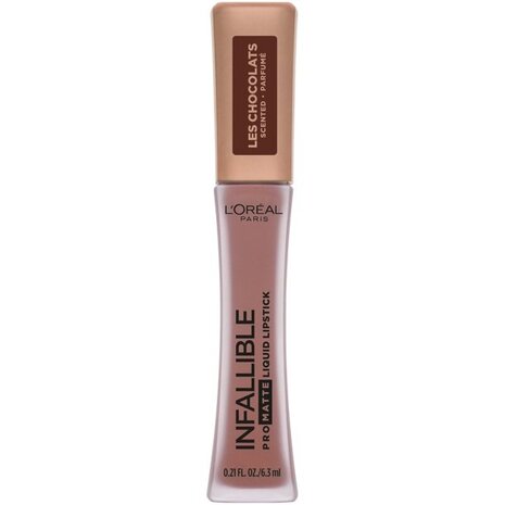 L'Oreal Paris - Infallible - Pro Matte - Les Chocolats Scented - Liquid Lipstick - 852 - Box Of Chocolate - Bruin - Lippenstift - 6.3 ml