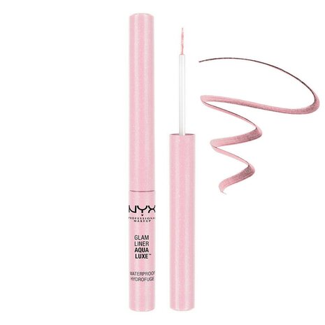 NYX Professional Makeup - Glam Liner Aqua Luxe - Liquid Waterproof Eyeliner - GLA06 - Glam Pink - Roze - 3 ml