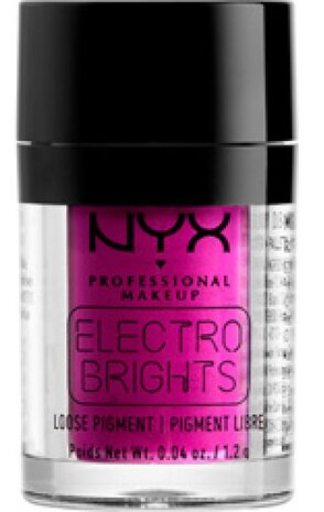 NYX Professional Makeup - Electro Brights - Loose Pigment Powder - EBRLP04 - Not Now - Fuchsia - Oogschaduw - 1.2 g