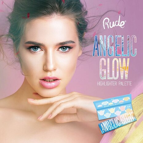 Rude Cosmetics - Angelic Glow Palette - 2in1 - Highlighter & Oogschaduw - 9 g