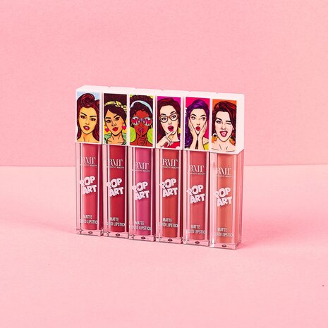 Romantic Beauty - Pop Art - Matte - Liquid Lipstick - 07 - Nude - Roze - Lippenstift - 6.2 g