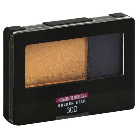 Maybelline - Expert Wear - Eye Shadow Duo - 30D - Golden Star - Oogschaduw - Goud - Blauw - 2.4 g