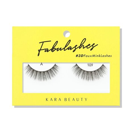 Kara Beauty - Fabulashes - 3D - Faux Mink - Lashes - A109 - Nepwimpers - 10 g