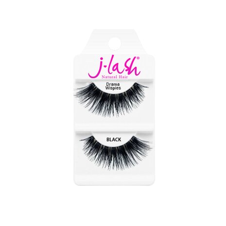 J-Lash - Natural Hair - Drama Wispies - Nepwimpers - Zwart - 1 g