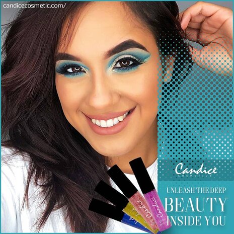 Candice Cosmetics - Glitter - 2 in 1 - Eyeliner & Eyeshadow - GE02 - Chic Girl - Waterproof - Cruelty Free - Long Lasting -