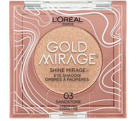 Loreal Paris - Gold Mirage - Shimmer Eyeshadow - 03 - Sandstone - Oogschaduw - 10 g