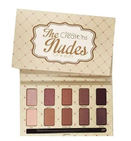 Beauty Creations - The Nudes - Eyeshadow Palette - 10 kleuren - E10.TN - Oogschaduw Palette - 14 g