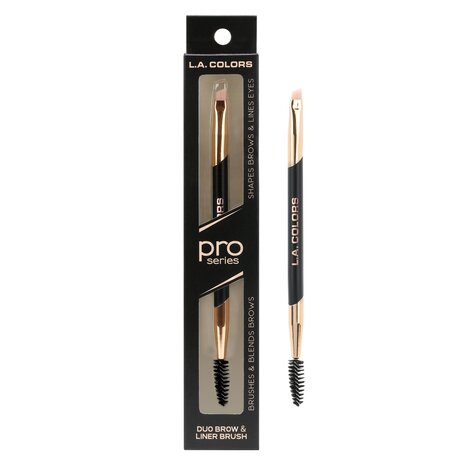 L.A. Colors - PRO - Duo - Brow & Liner Brush - CBR418