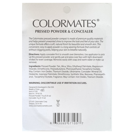 Colormates - Pressed Powder & Concealer - 7105