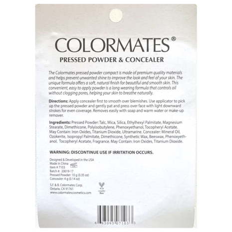 Colormates - Pressed Powder & Concealer - 7103