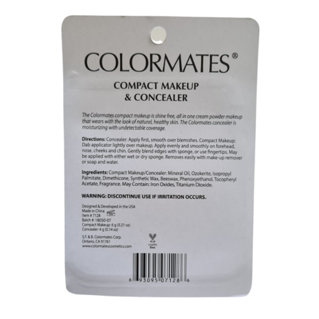 Colormates - Compact Makeup & Concealer - 7128