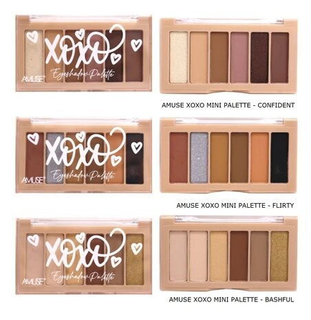 Amuse - Xoxo Eyeshadow MINI Palette - Confident