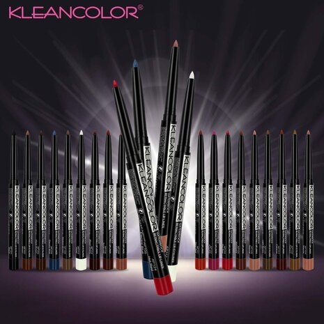 Kleancolor Retractable Waterproof Lip & Eye Liner - AP124 - Hot Red
