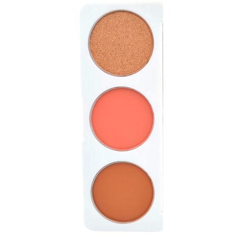 Amuse Sun Kissed Face Palette - 03 - Deep - Gezichtspalet - Bronzer, Highlight & Blush - 15 g