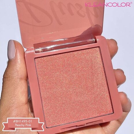 Kleancolor Plush Blush - 01 - Peachy Pink