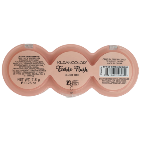 Kleancolor Treble Flush Blush Trio - 02 - Nice & Spiced