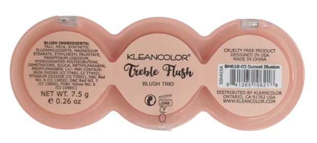 Kleancolor Treble Flush Blush Trio - 03 - Sunset Illusion