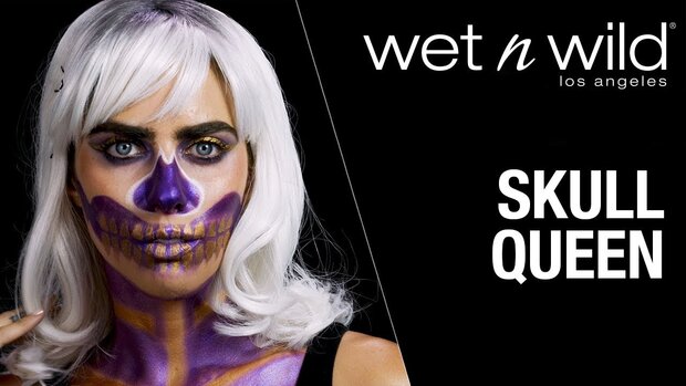 Wet 'n Wild - Fantasy Makers - Face and Body Stencil - 13023 Psychedelic Spectrum Skull