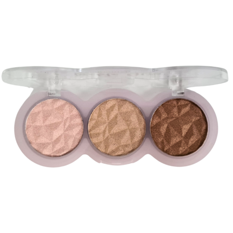 Kleancolor Treble Glow Highlighter Trio - 01 - Pinky Moon - Highlighter - 7.5 g