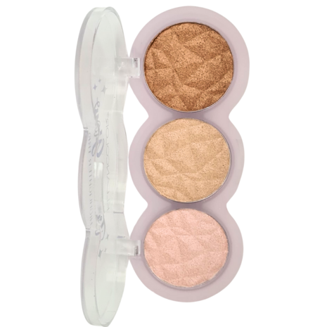 Kleancolor Treble Glow Highlighter Trio - 01 - Pinky Moon - Highlighter - 7.5 g