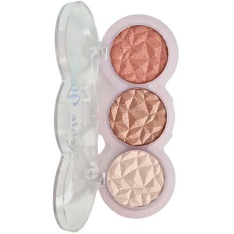 Kleancolor Treble Glow Highlighter Trio - 02 - Moonlit - Highlighter - 7.5 g