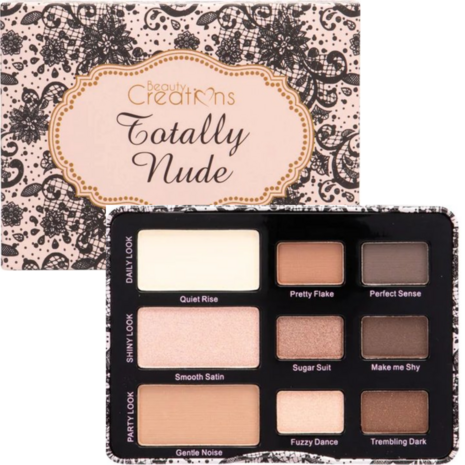 Beauty Creations - Totally Nude - 9 Kleuren - Oogschaduwpalette - ETP9.A - 11.40 g