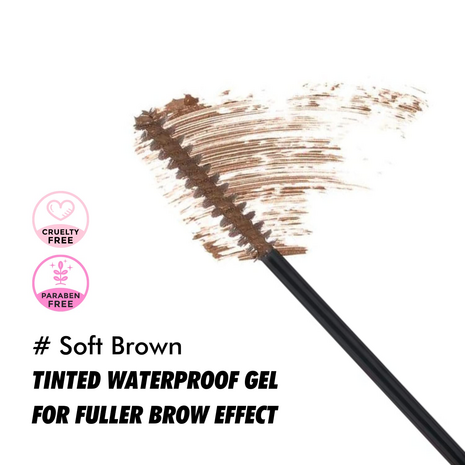 Kara Beauty - Waterproof Brow Gel - Soft Brown - BGW045 